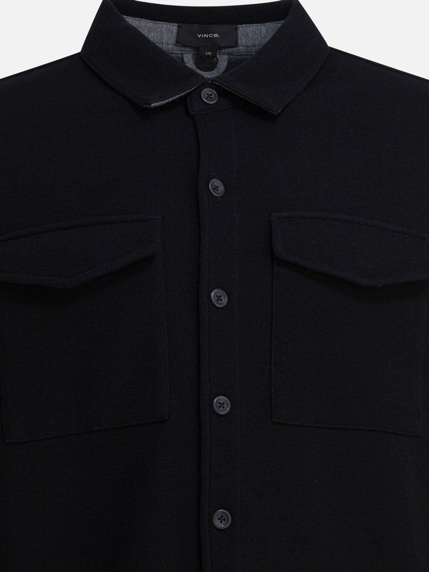 Overshirt jackets Solid colour  Grey - Vince Men | PDP | VIETTI Online Store | thumbnail_3