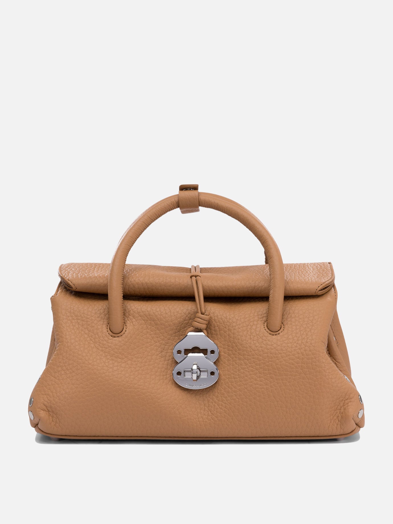 Medium bags 100% cow leather - 100% cotton  Brown - Zanellato Women | PDP | VIETTI Online Store | thumbnail