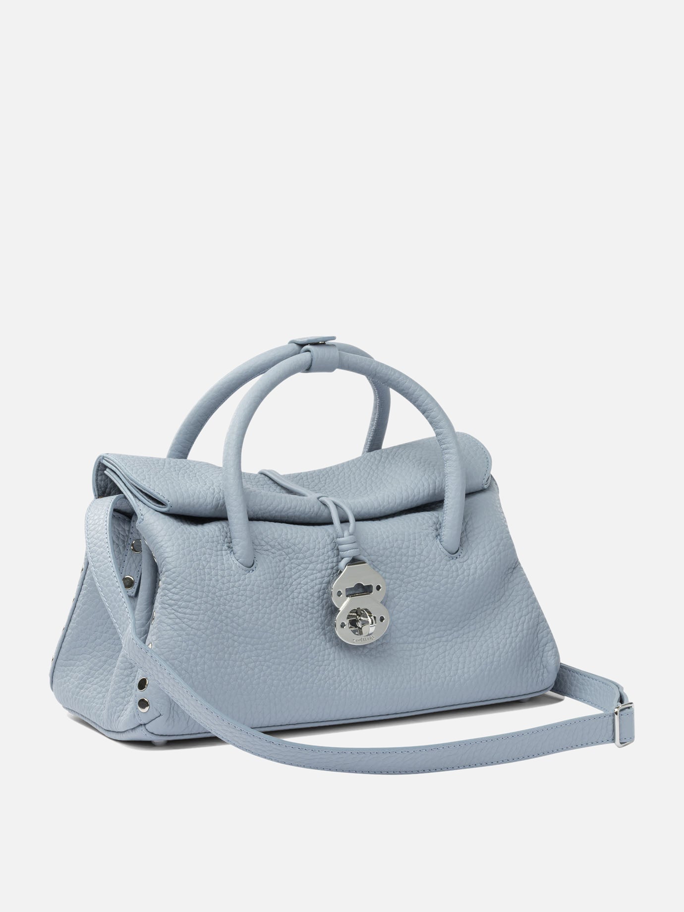 Medium bags 100% cow leather - 100% cotton  Blue - Zanellato Women | PDP | VIETTI Online Store | Zoom-Modal_2
