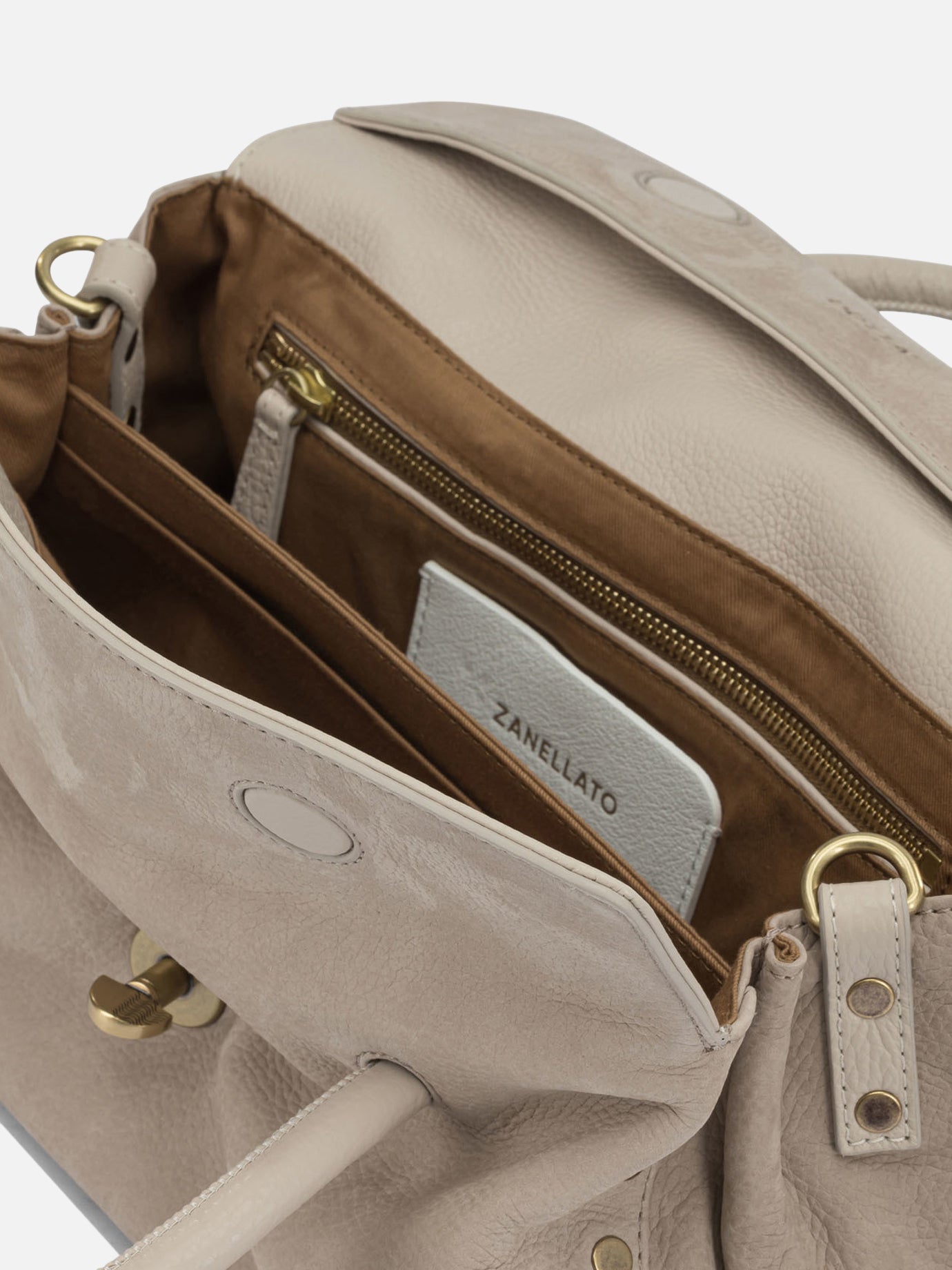 Medium bags 100% leather  Beige - Zanellato Women | PDP | VIETTI Online Store | thumbnail_5