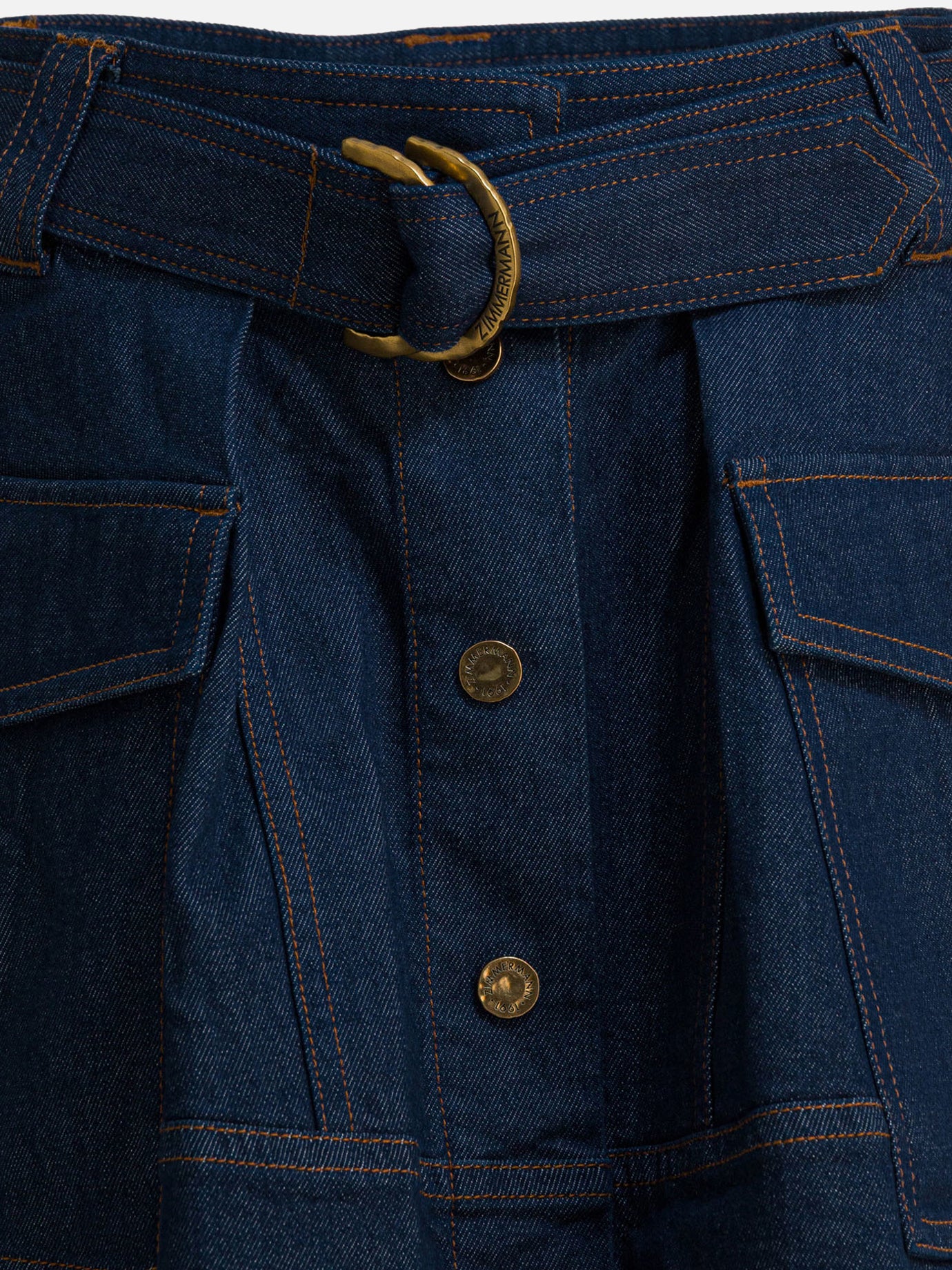 Miniskirts Denim  Blue - Zimmermann Women | PDP | VIETTI Online Store | Zoom-Modal_3
